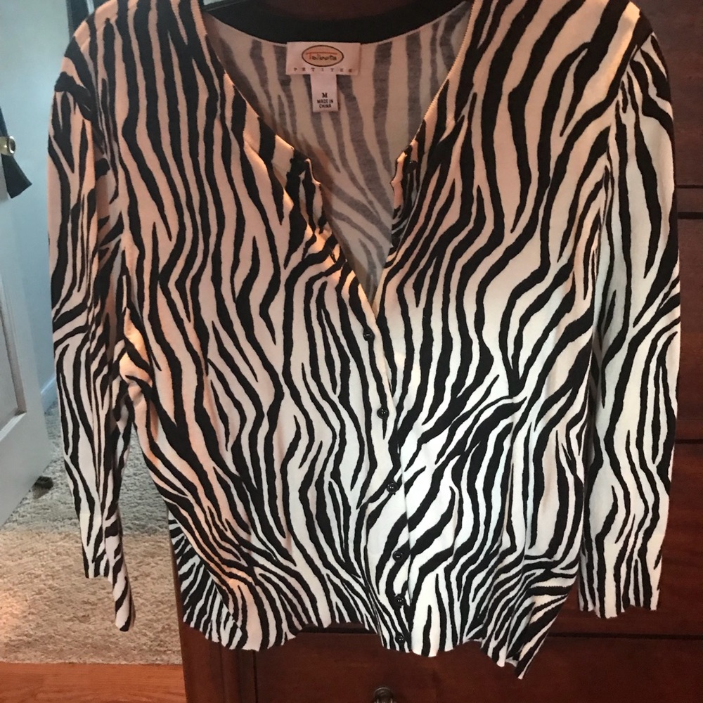 Cute Zebra Pattern Sweater - image 1